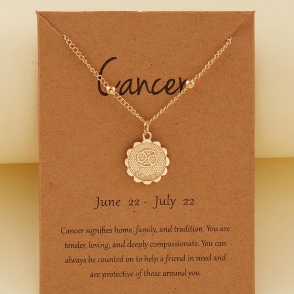 gold tone horoscope pendant boho necklace - Picture 11 of 14
